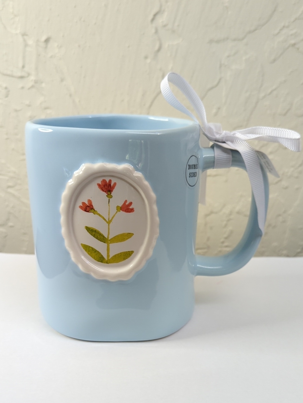 Rae Dunn Light Blue "Grateful for Every Little Thing" Ceramic Mug